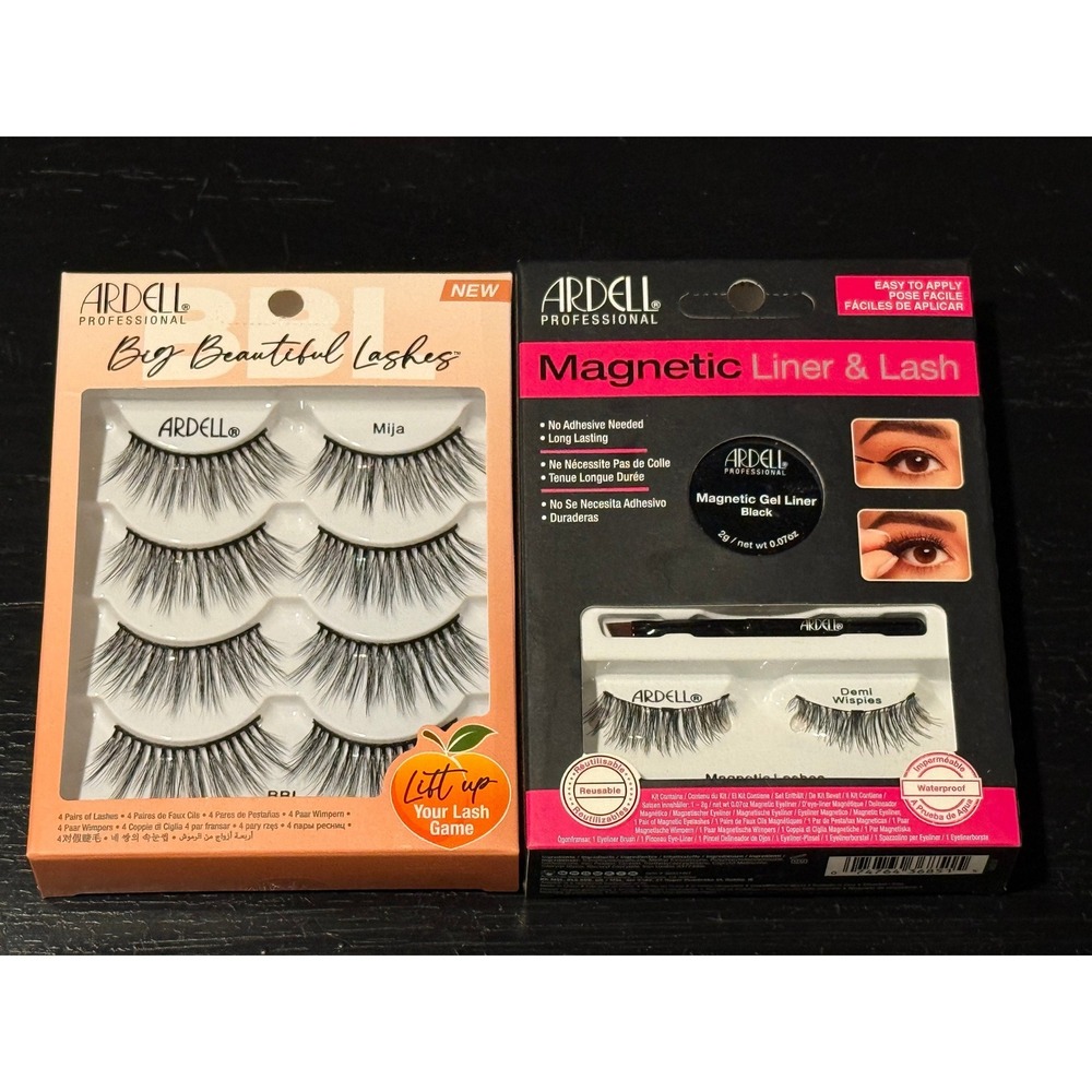 Lot NEW False‎ Lashes Ardell Professional Big Beautiful Mila Magnetic Wispies